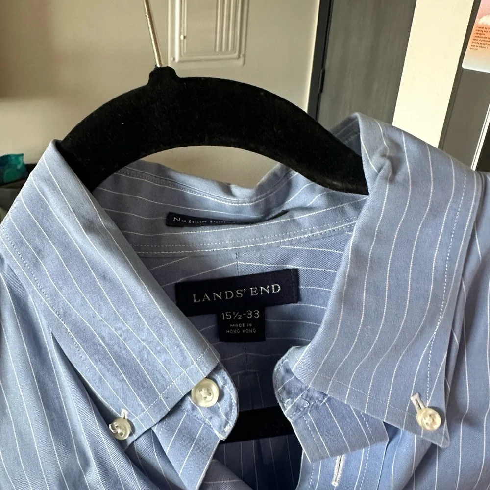 blue button down - Picture 2 of 2